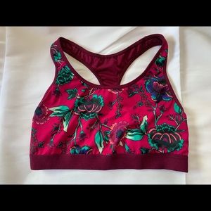 Old navy floral sports bra work out sleepwear